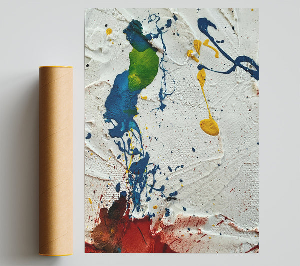 Blue Splashes Of Joy Print