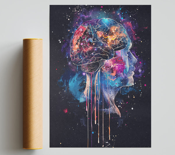 Cosmic Blue Mind Poster