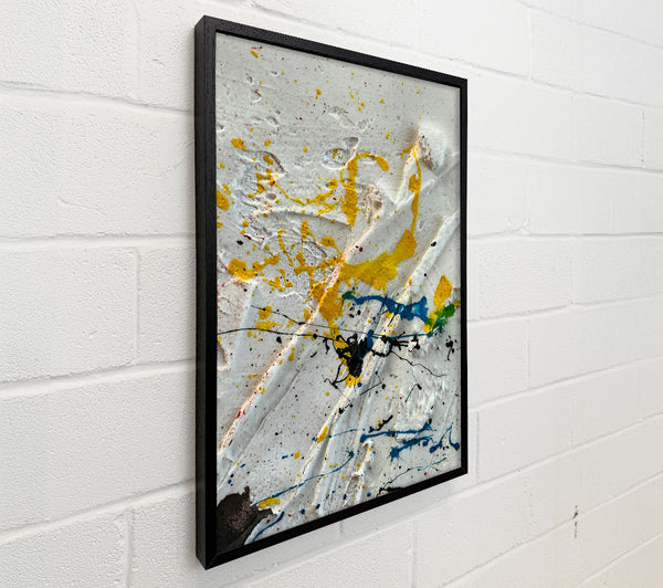 Yellow Splashes On White