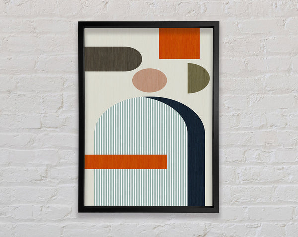 Coloured Shapes Framed Print