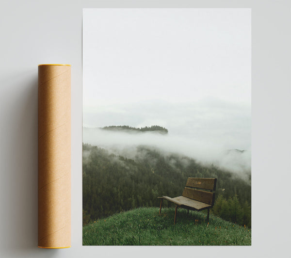 Green Mist Bench Print