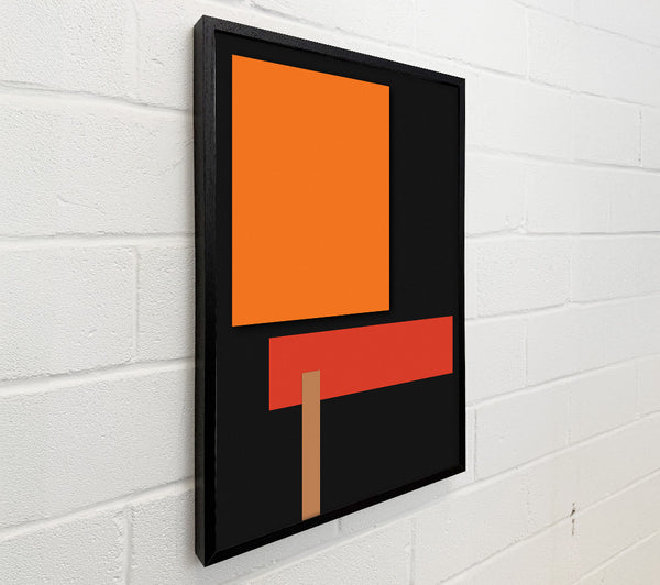 Coloured Squares With Black Background