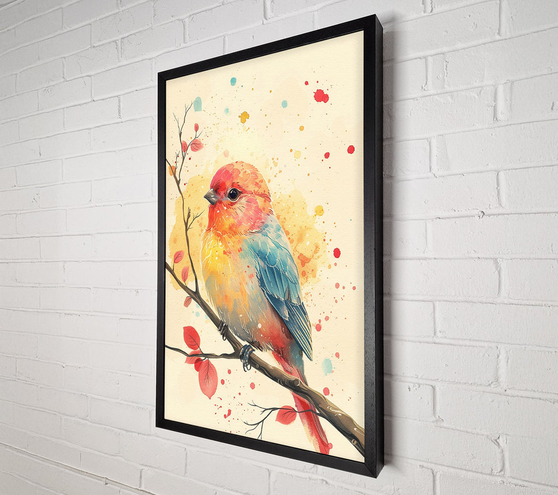  A Canvas Print of Colourful Bird Canvas Wall Art