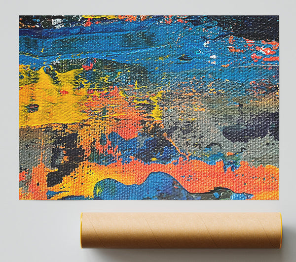Orange And Yellow Abstract Giclee Print