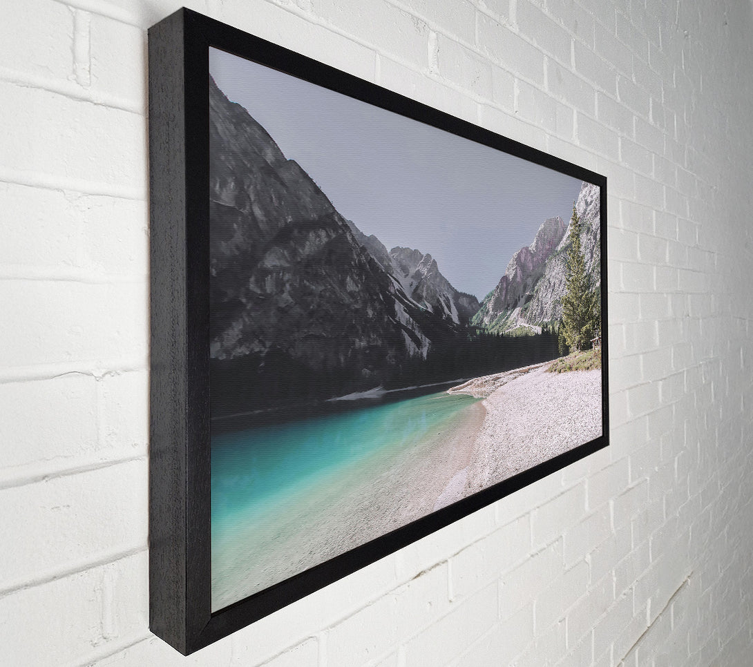  A Canvas Print of Azure Mountain Serenity Canvas Wall Art