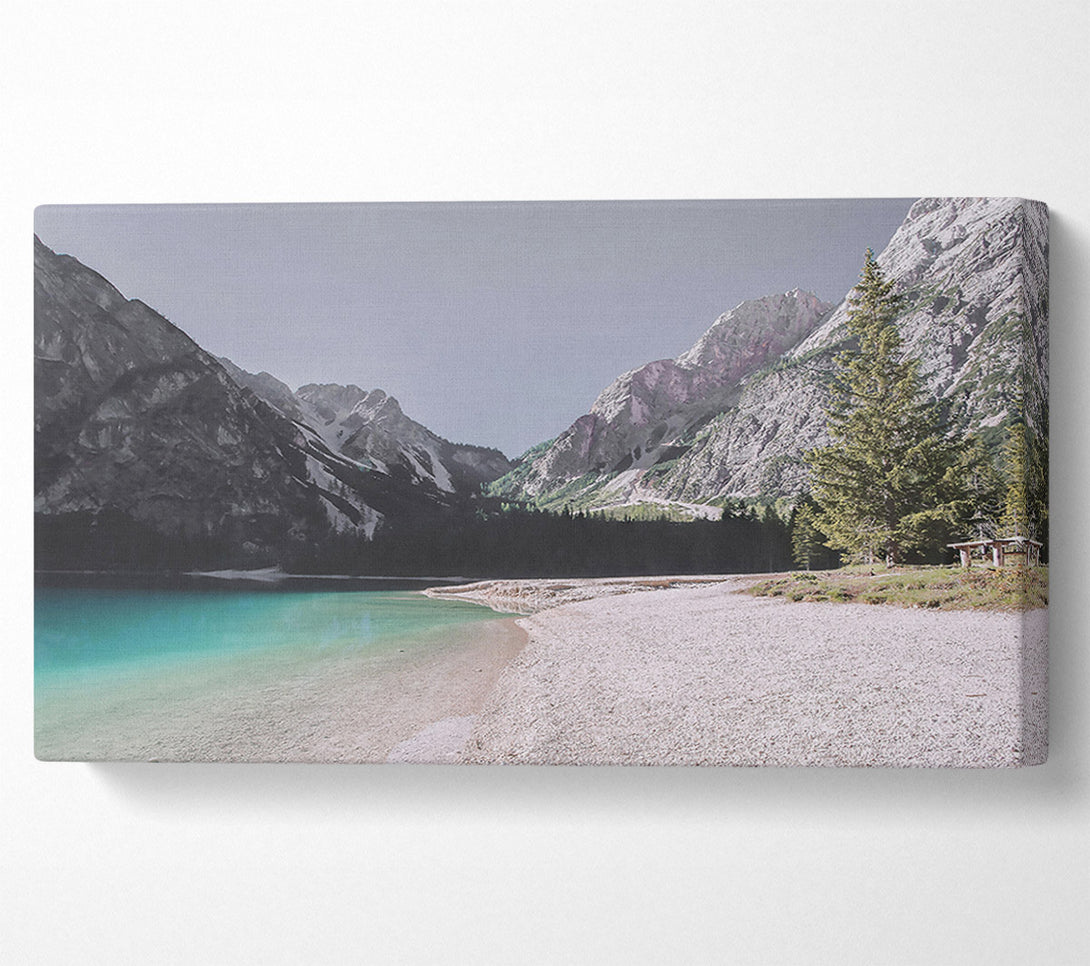  A Canvas Print of Azure Mountain Serenity Canvas Wall Art