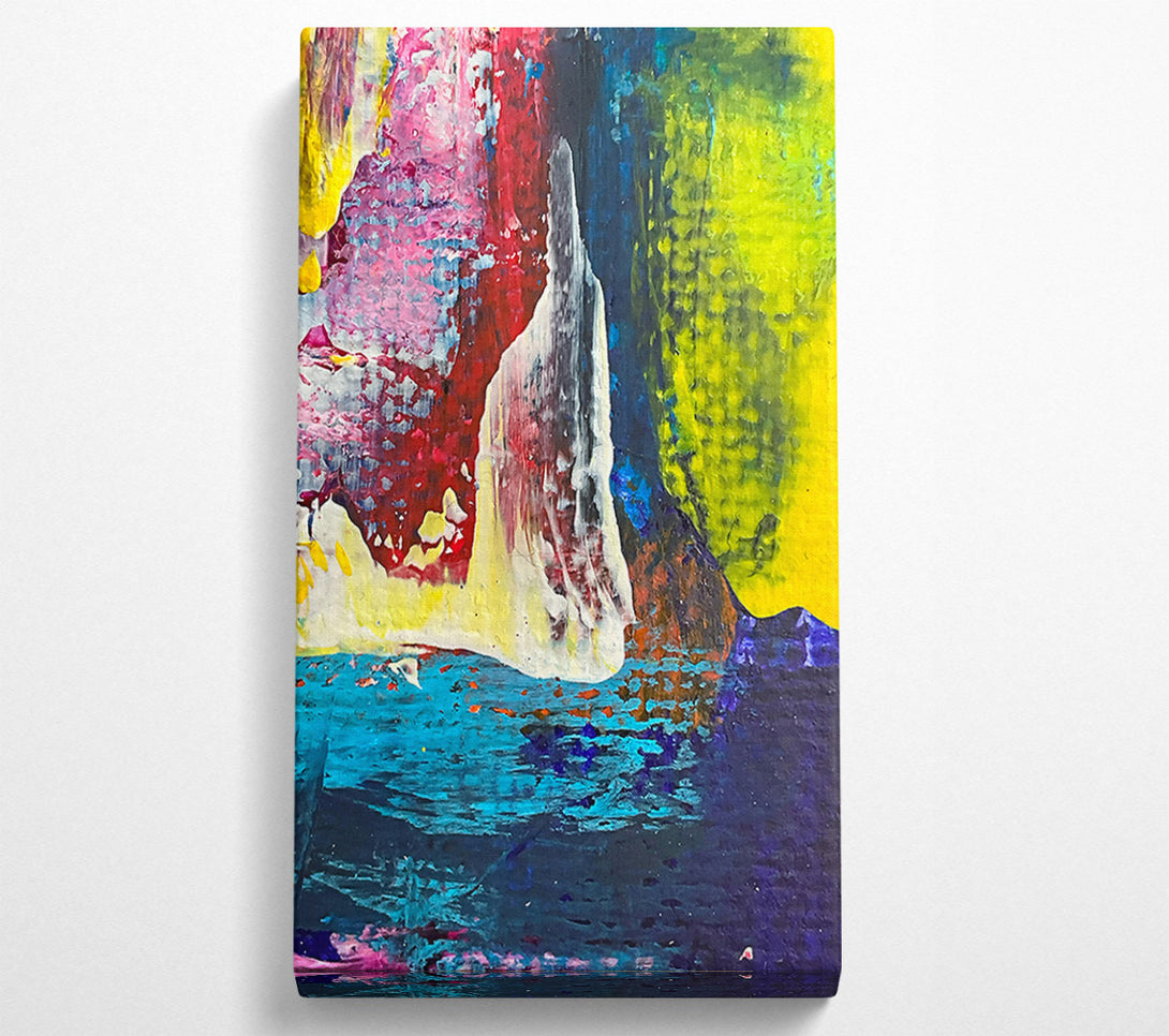  A Canvas Print of Teal Abstract Landscape Canvas Wall Art