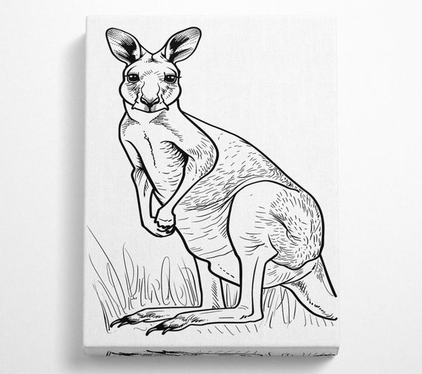  A Canvas Print of The Grey Hopper Canvas Print