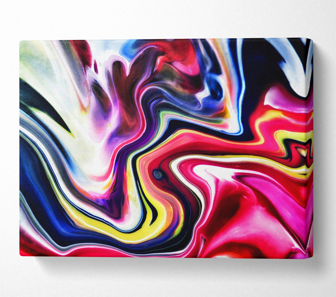  A Canvas Print of Crimson Fluid Dreams Canvas Wall Art