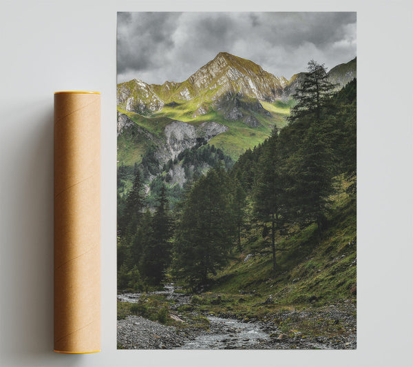 Emerald Mountain Stream Print