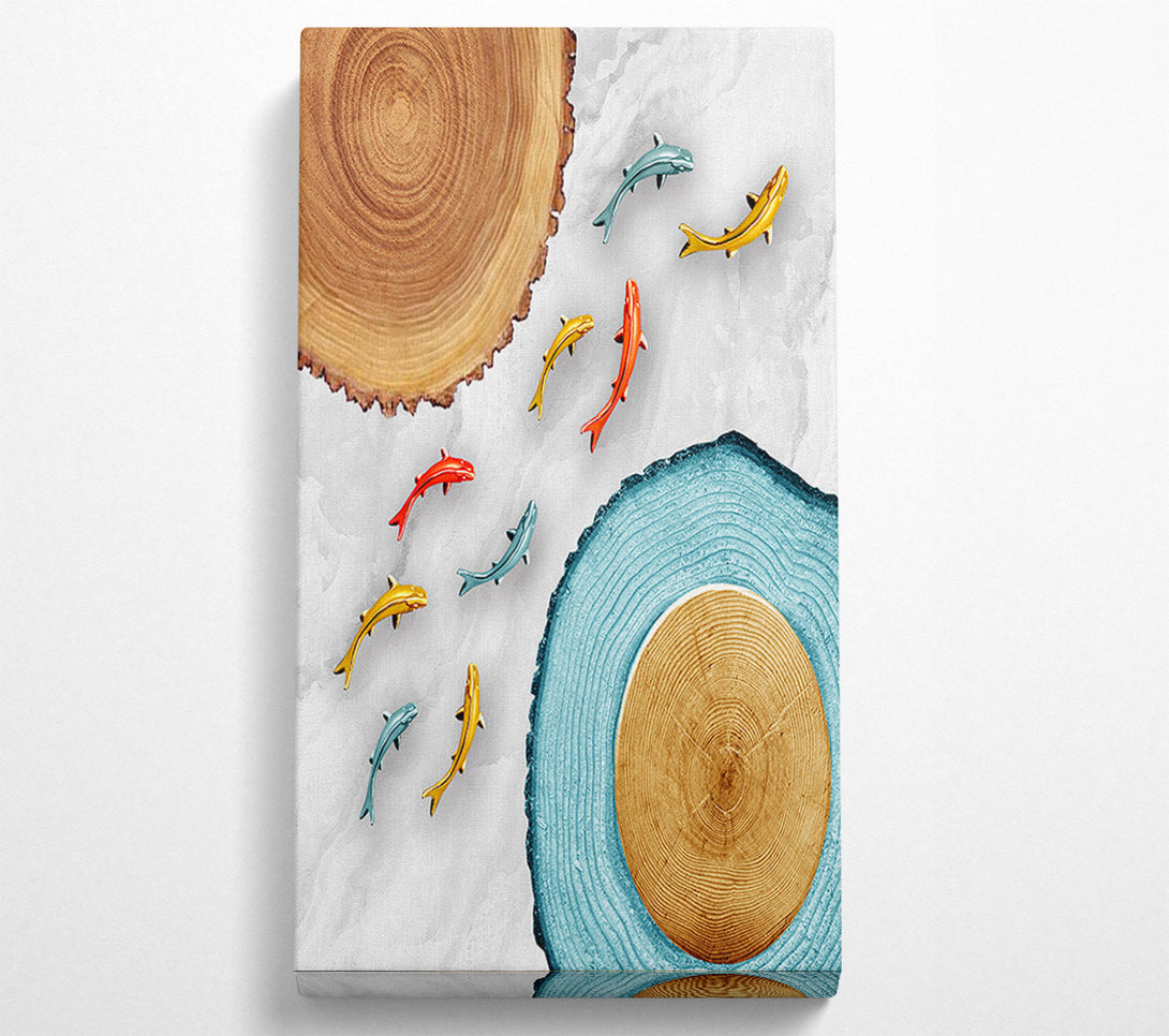  A Canvas Print of Colourful Fish Having A Swim Canvas Art