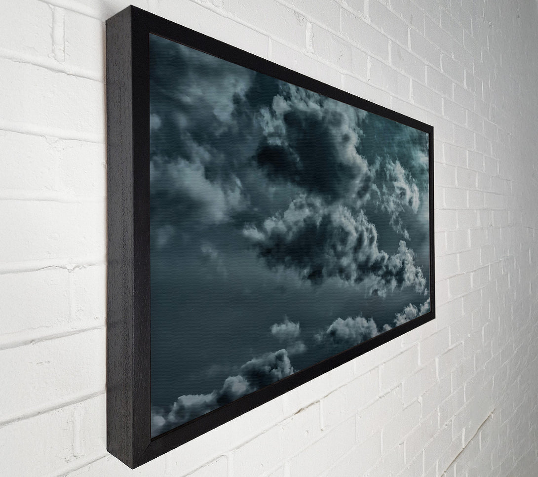  A Canvas Print of Teal Storm Clouds Canvas Art