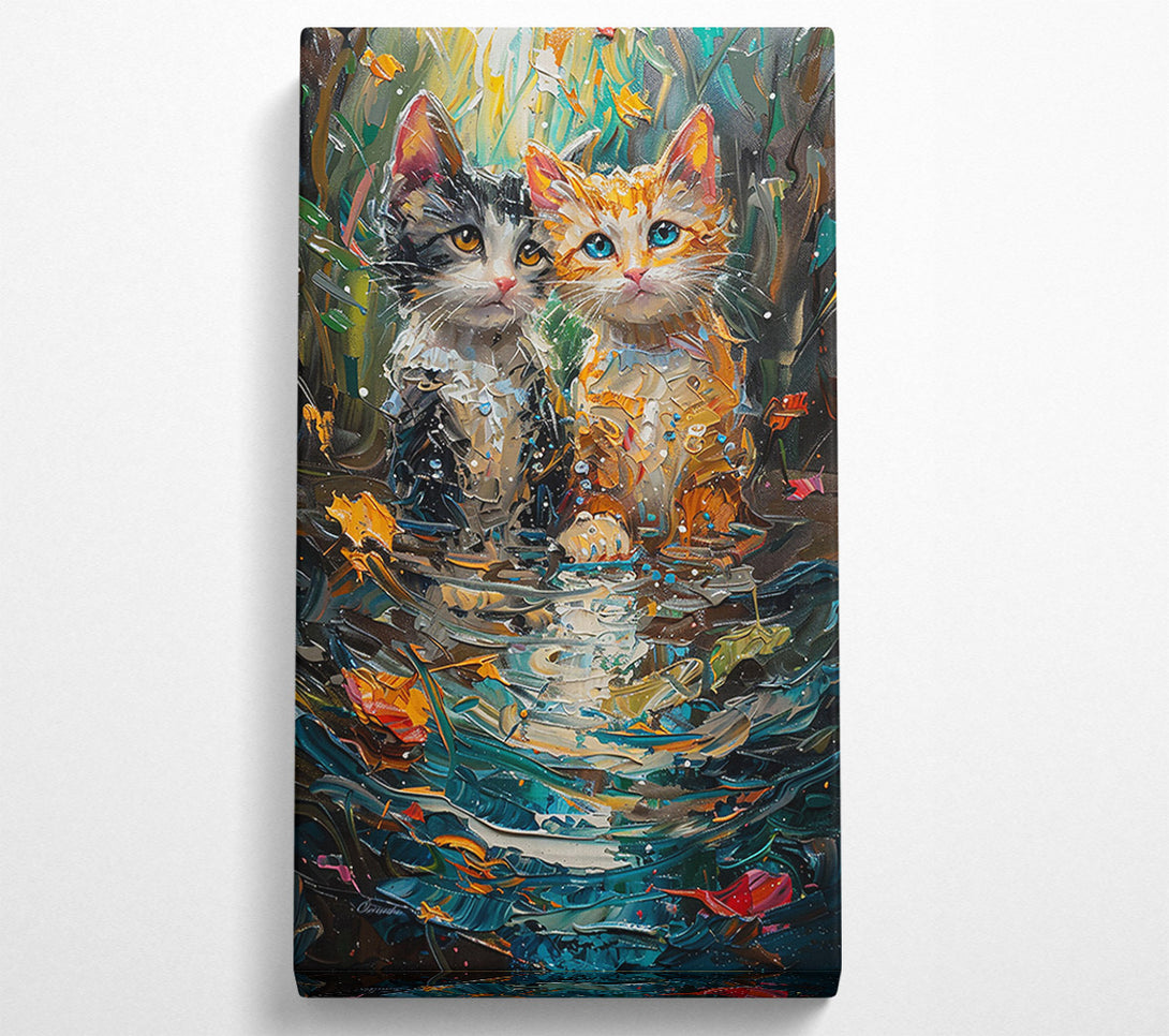  A Canvas Print of Teal Whispers Of Hope Canvas Print