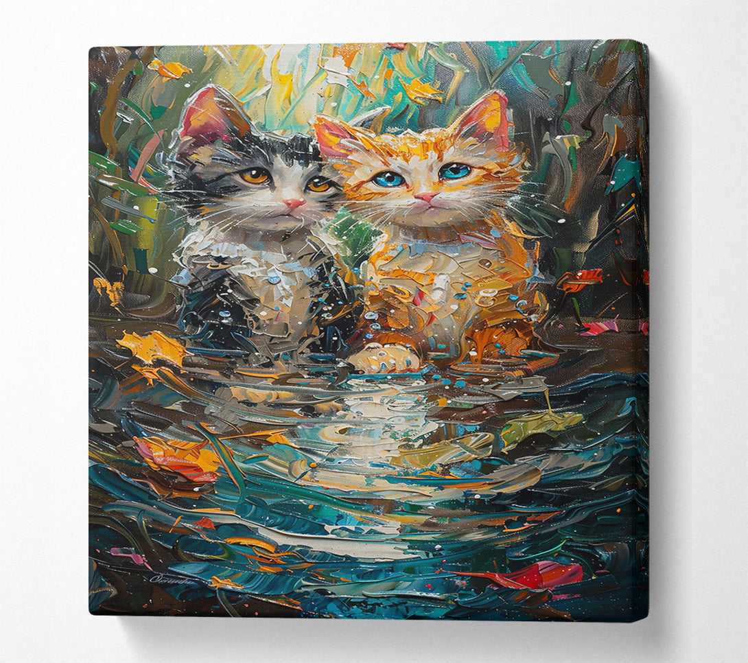  A Canvas Print of Teal Whispers Of Hope Canvas Print