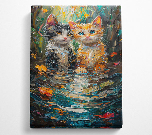  A Canvas Print of Teal Whispers Of Hope Canvas Print