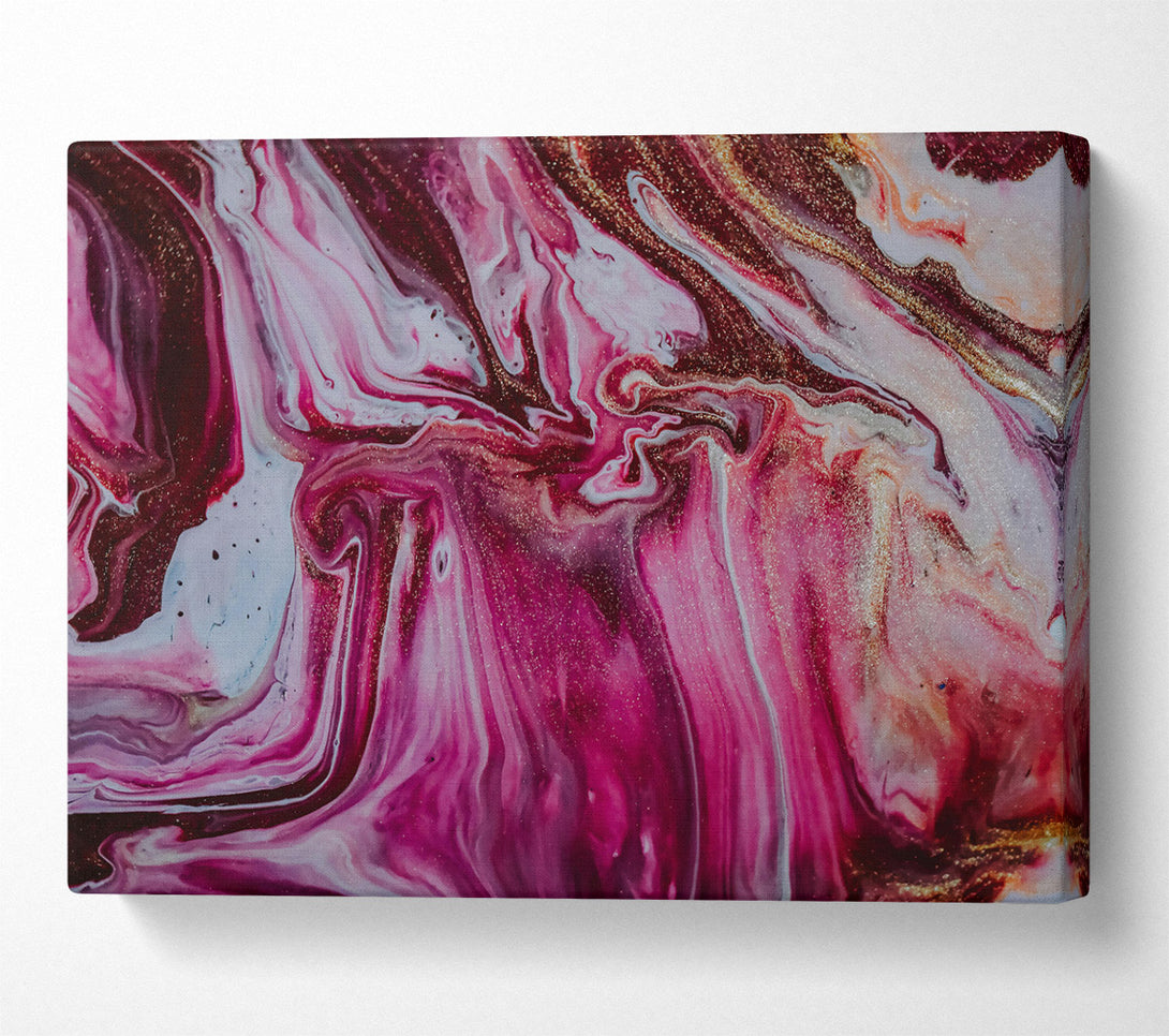  A Canvas Print of Crimson Swirling Dreams Canvas Wall Art
