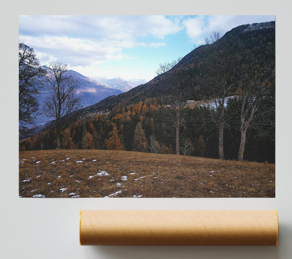 Brown Mountains View Giclee Print