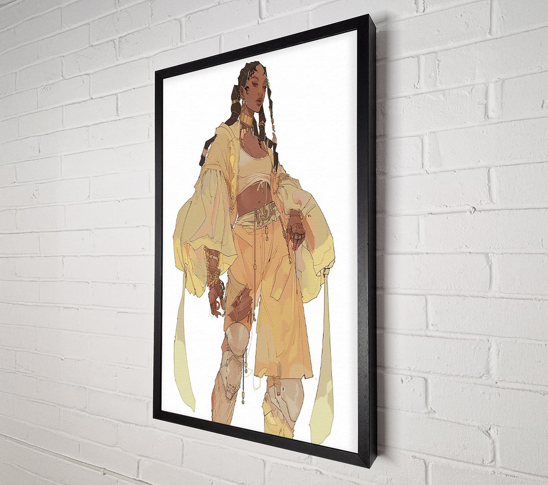  A Canvas Print of Golden Hour Warrior Canvas Wall Art