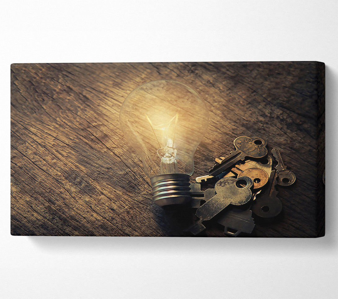  A Canvas Print of Golden Key To Light Canvas Art