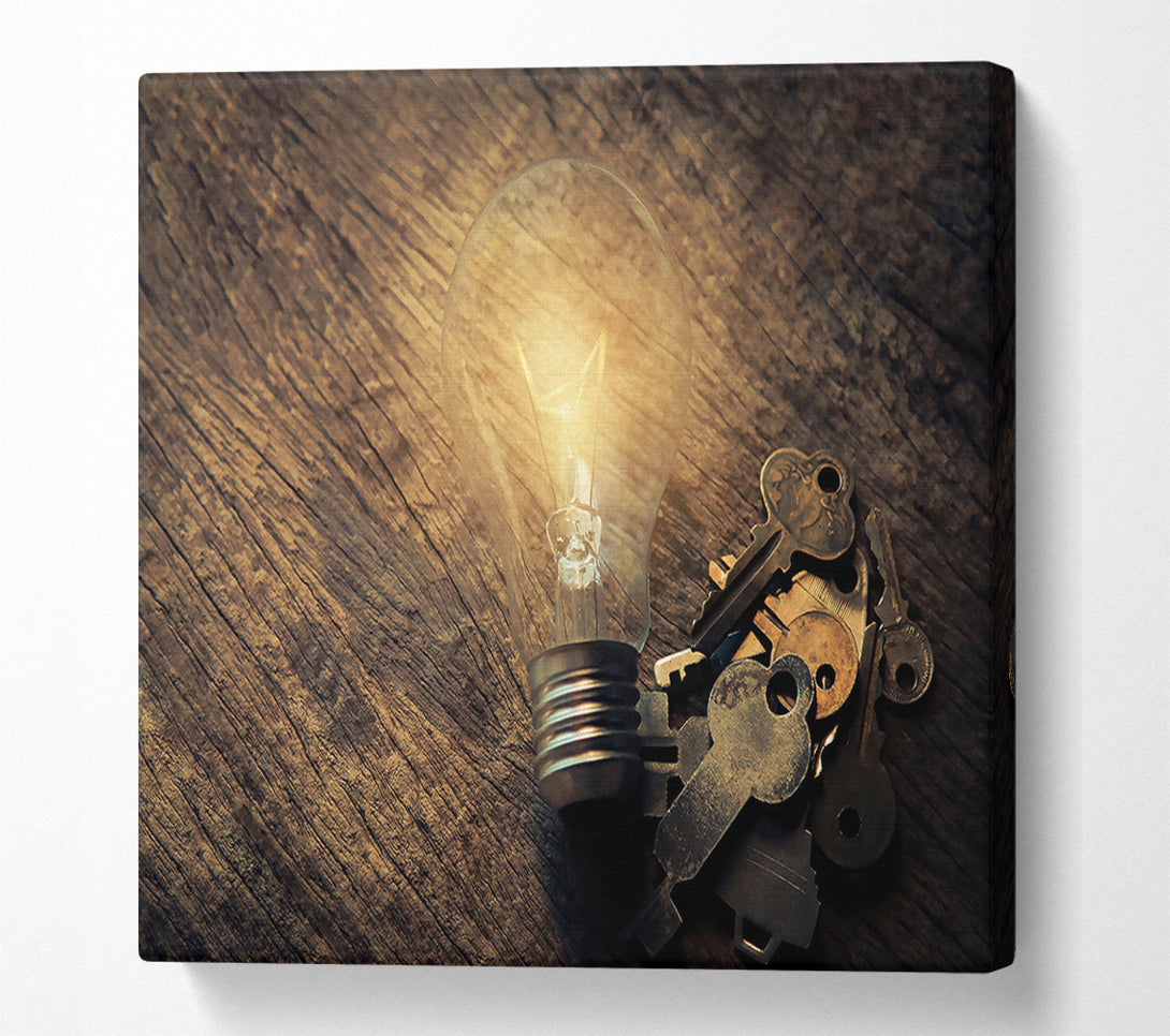  A Canvas Print of Golden Key To Light Canvas Art