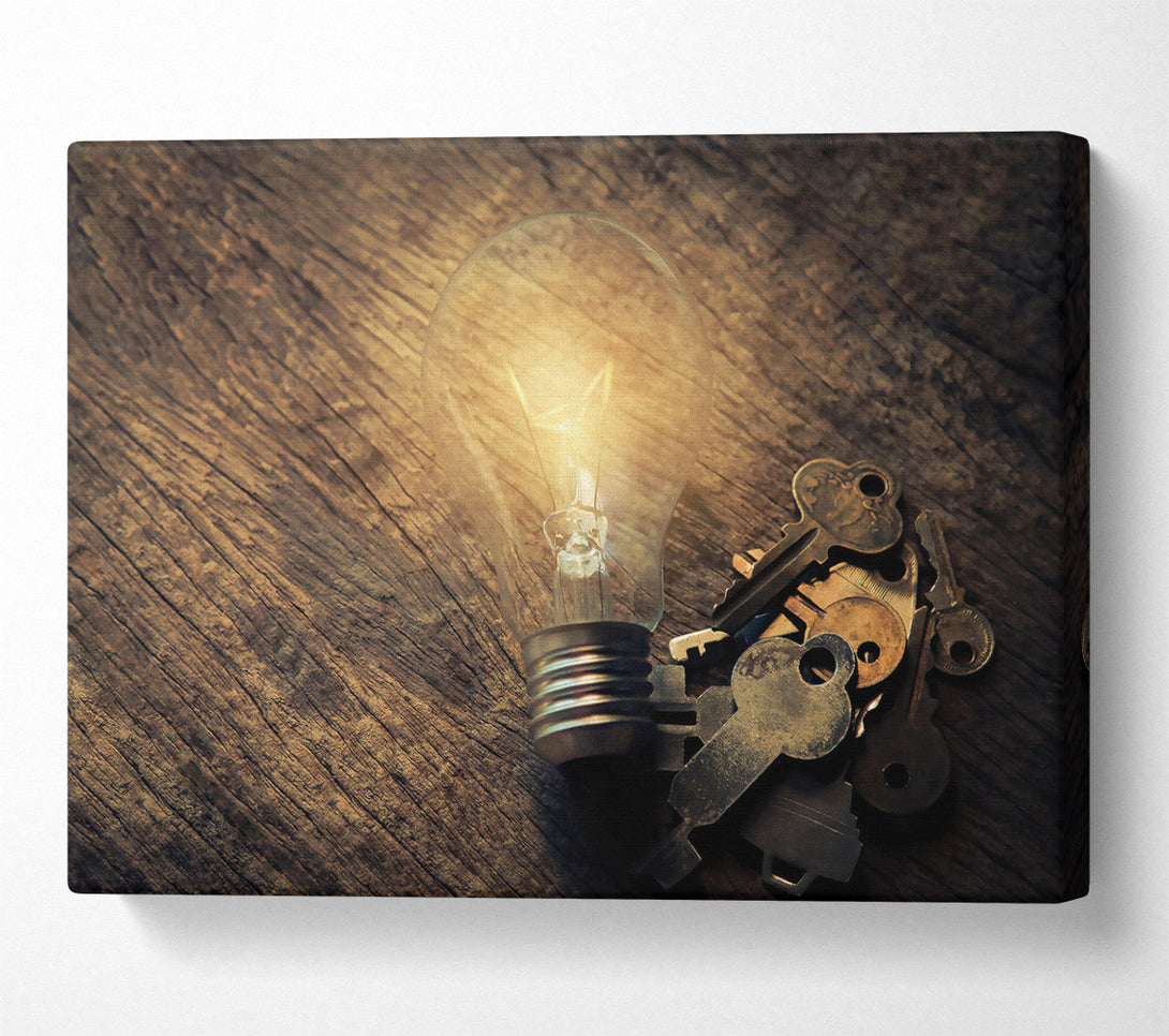  A Canvas Print of Golden Key To Light Canvas Art