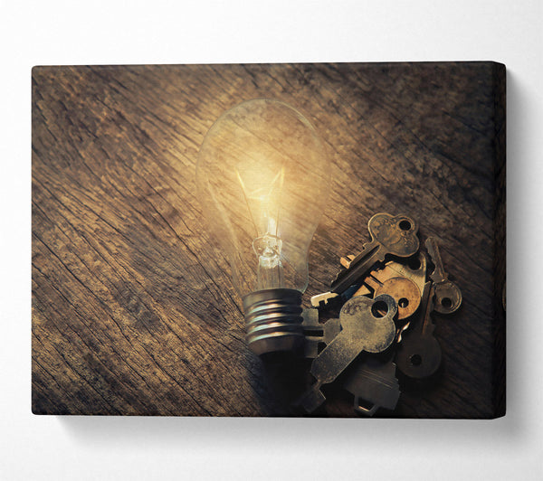  A Canvas Print of Golden Key To Light Canvas Art