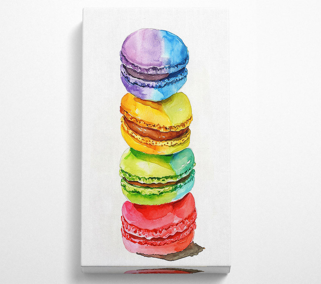  A Canvas Print of Colourful Macarons Canvas Wall Art