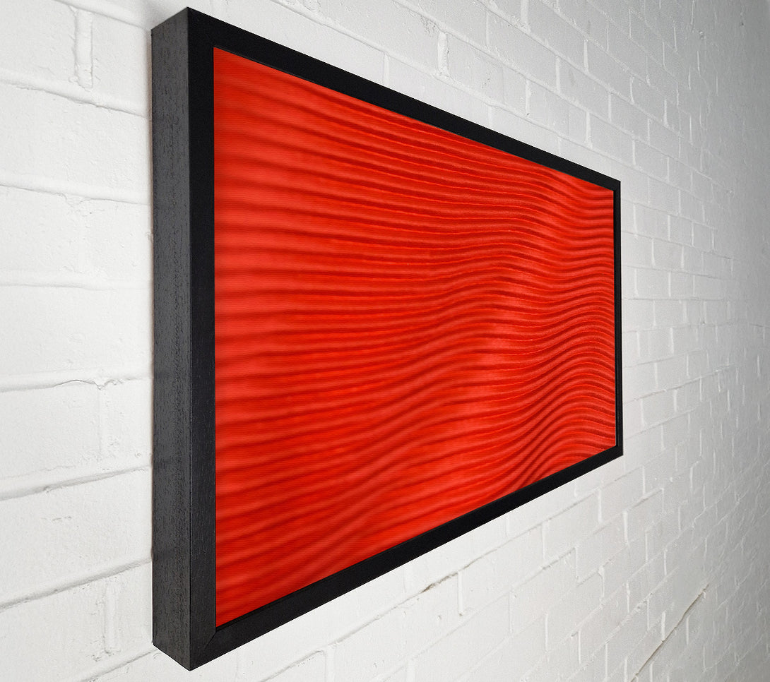  A Canvas Print of Crimson Pleated Waves Canvas Art