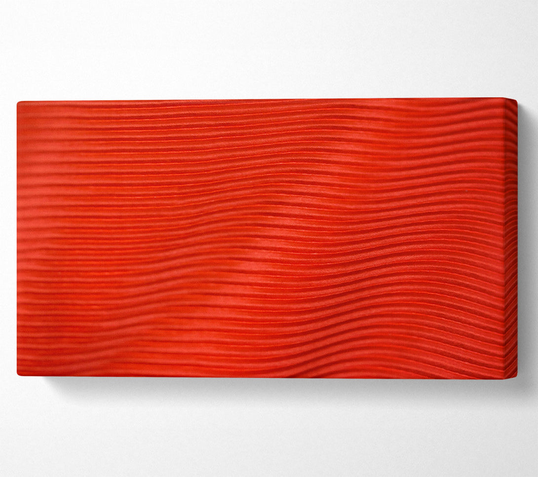  A Canvas Print of Crimson Pleated Waves Canvas Art