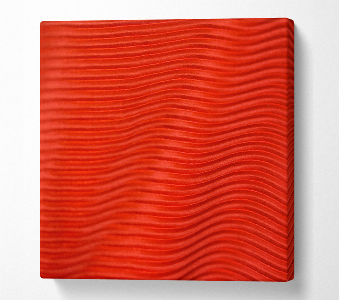  A Canvas Print of Crimson Pleated Waves Canvas Art