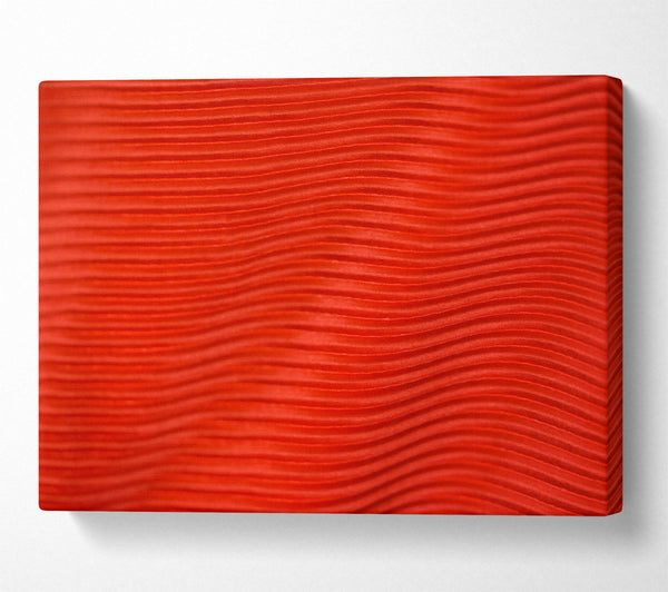  A Canvas Print of Crimson Pleated Waves Canvas Art