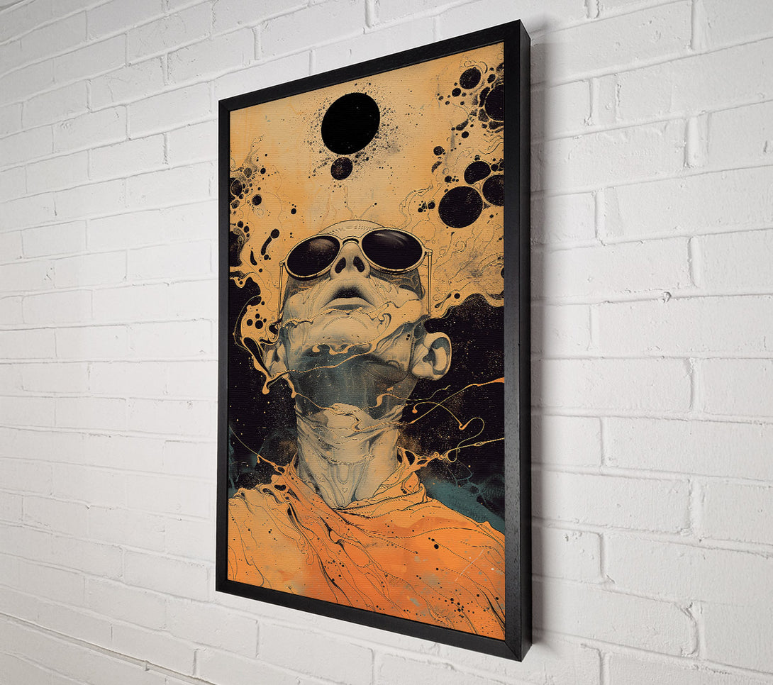  A Canvas Print of Golden Cosmic Gaze Canvas Art