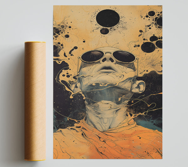 Golden Cosmic Gaze Giclee Print