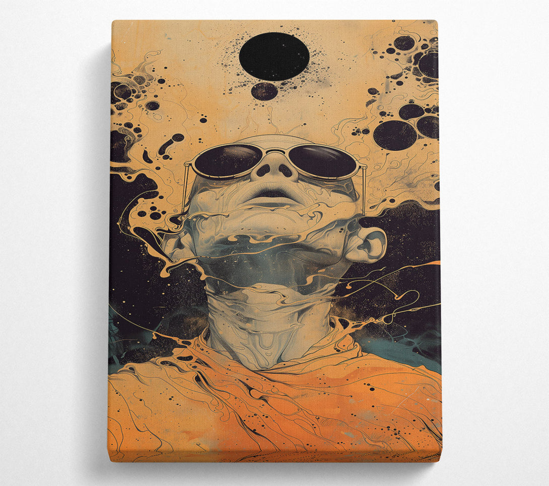  A Canvas Print of Golden Cosmic Gaze Canvas Art