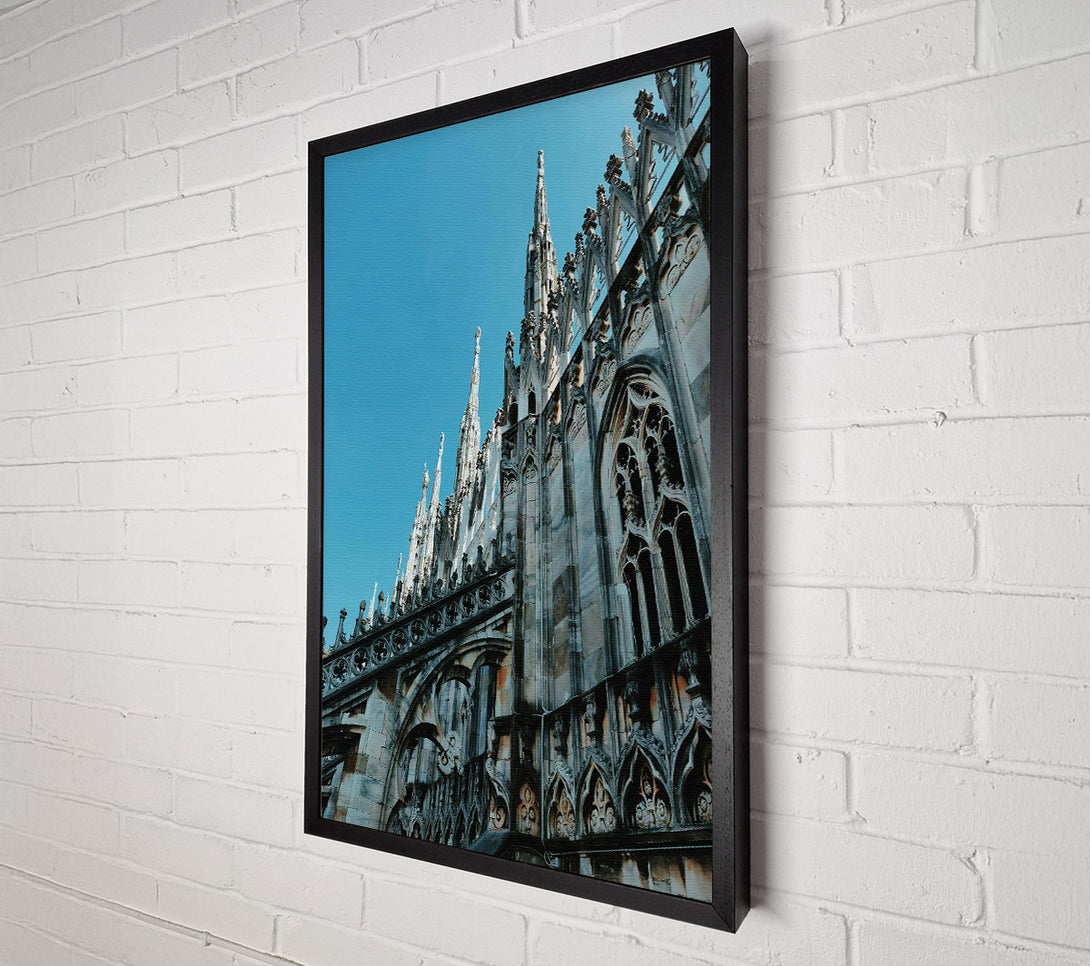  A Canvas Print of Grey Stone Gargoyles Canvas Wall Art