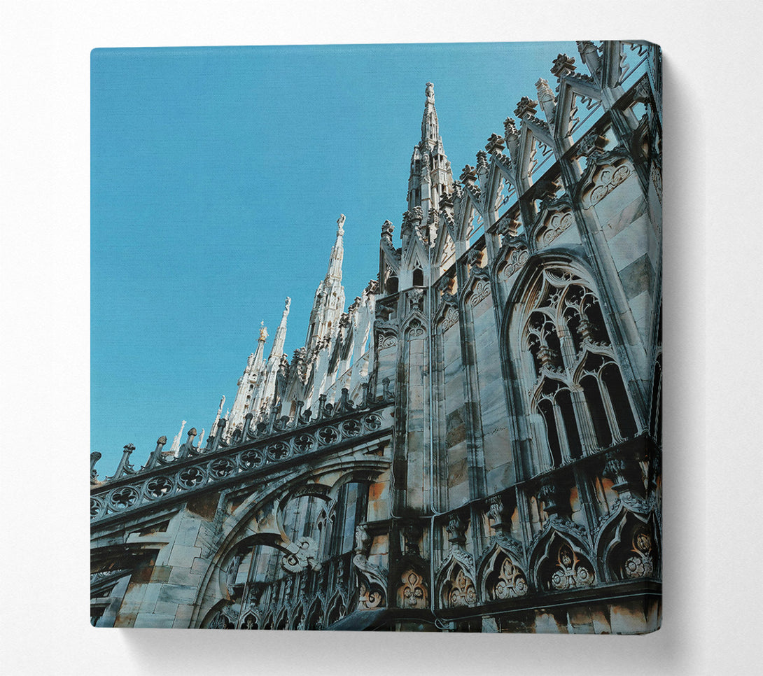  A Canvas Print of Grey Stone Gargoyles Canvas Wall Art