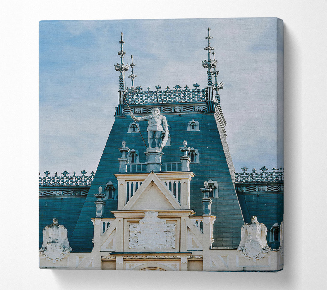  A Canvas Print of Azure Guardian'S Watch Canvas Art