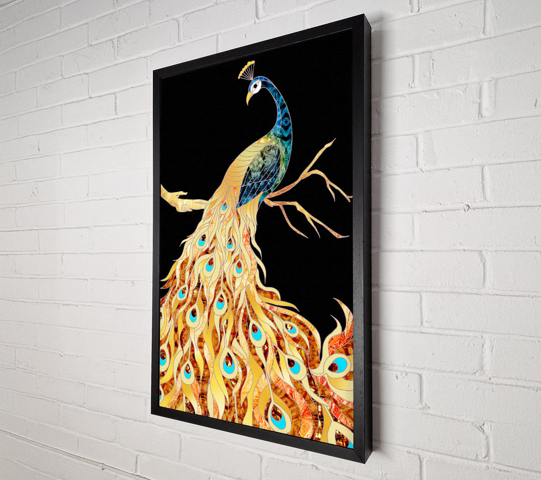  A Canvas Print of Colourful Peacock Canvas Print