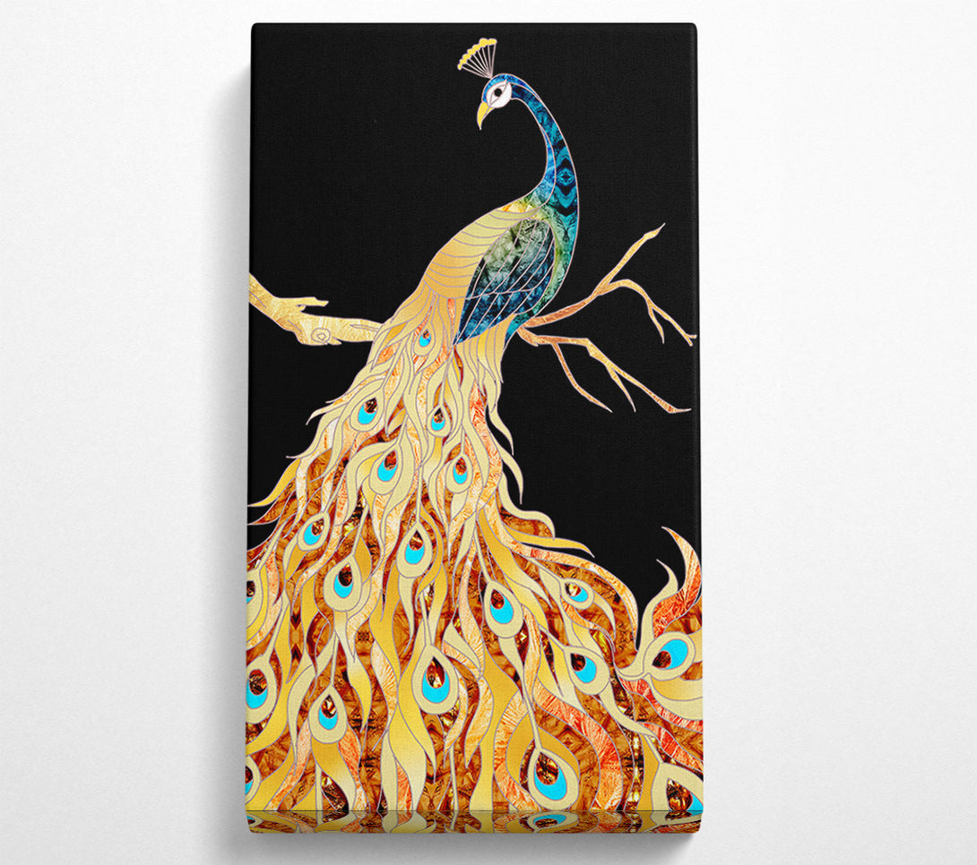  A Canvas Print of Colourful Peacock Canvas Print
