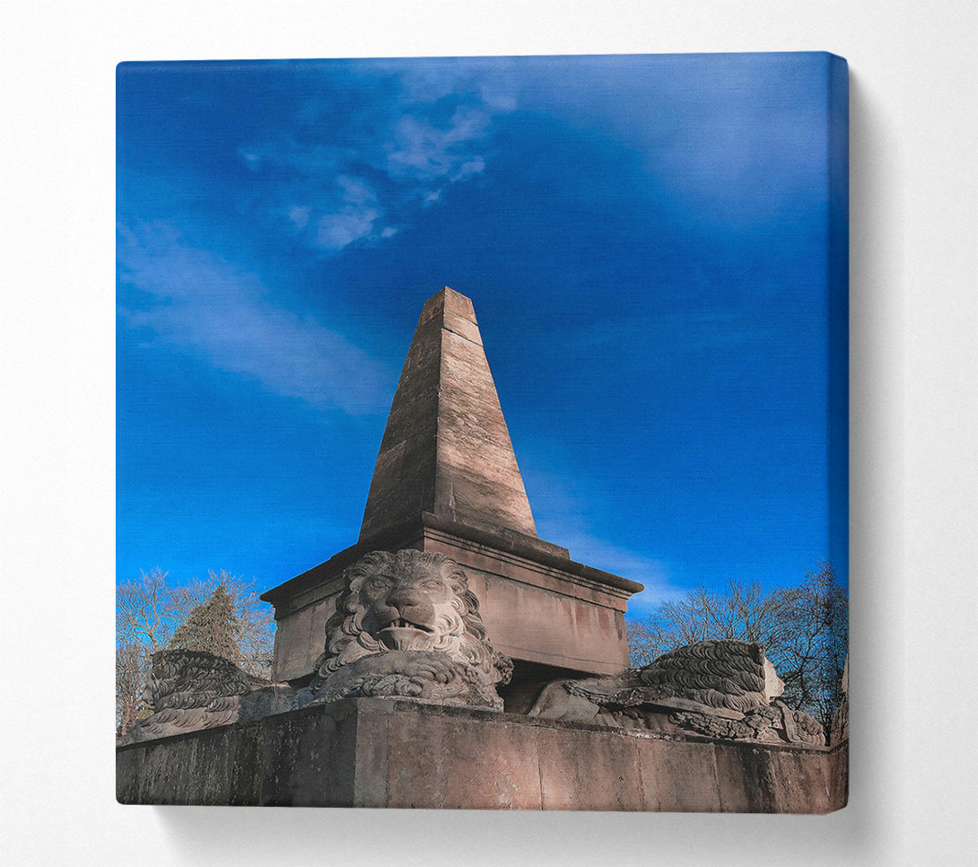  A Canvas Print of Blue Sky Obelisk Canvas Art