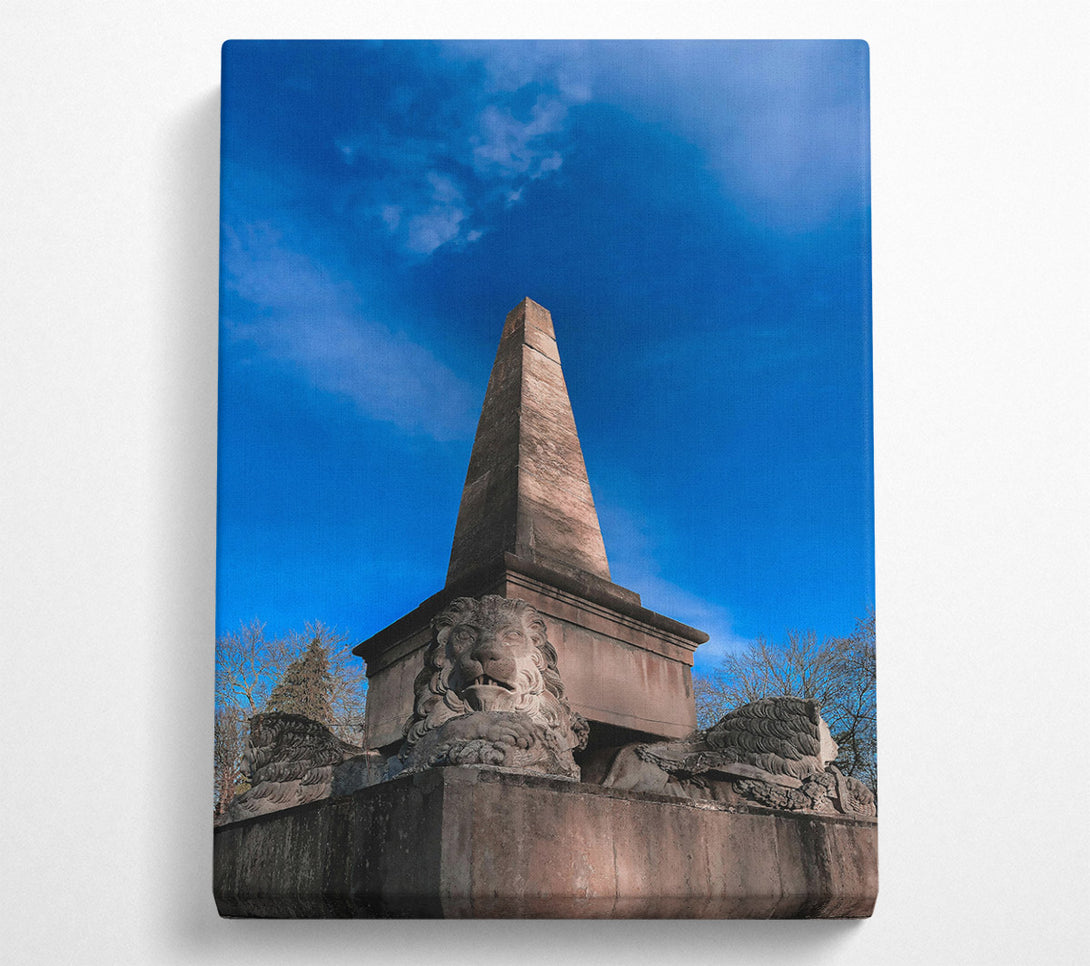  A Canvas Print of Blue Sky Obelisk Canvas Art