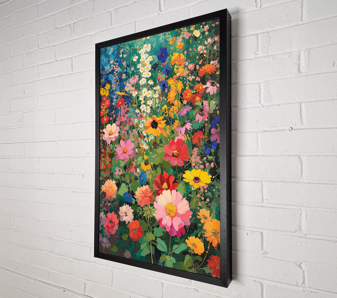  A Canvas Print of Colourful Spring Flowers Canvas Print