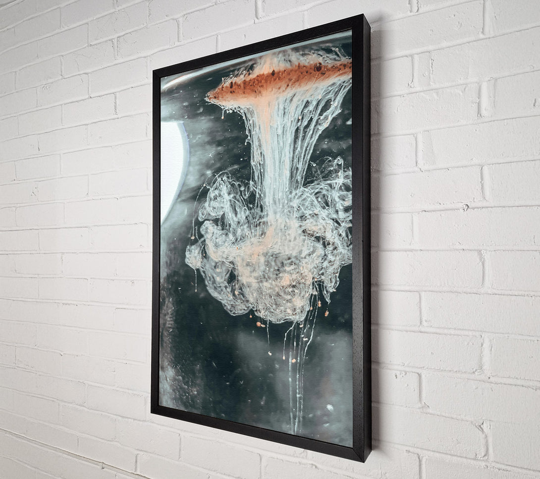  A Canvas Print of White Ink Eruption Canvas Print
