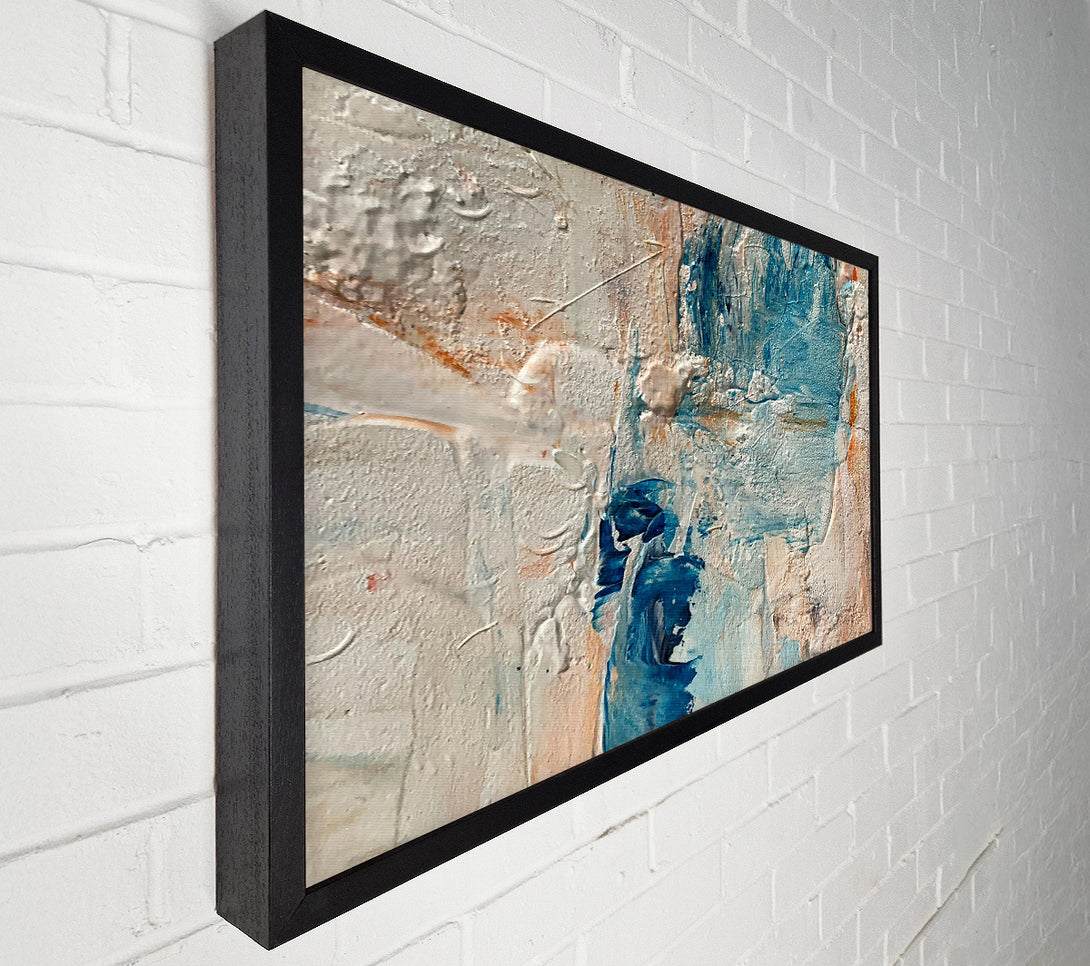  A Canvas Print of Cerulean Abstract Layers Canvas Art
