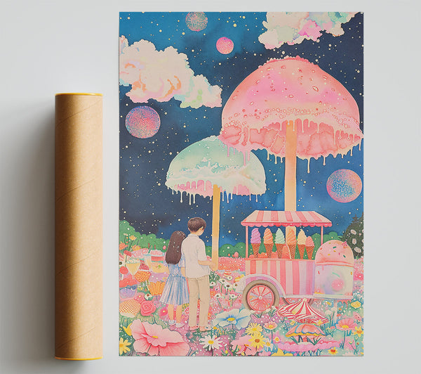 Pink Candy Dreamscape Print