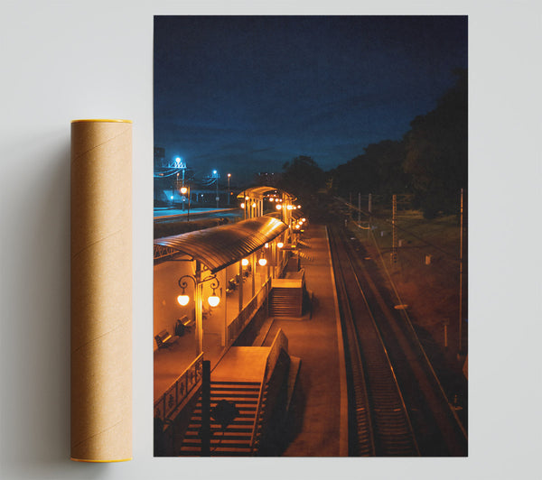 Golden Hour Station Giclee Print