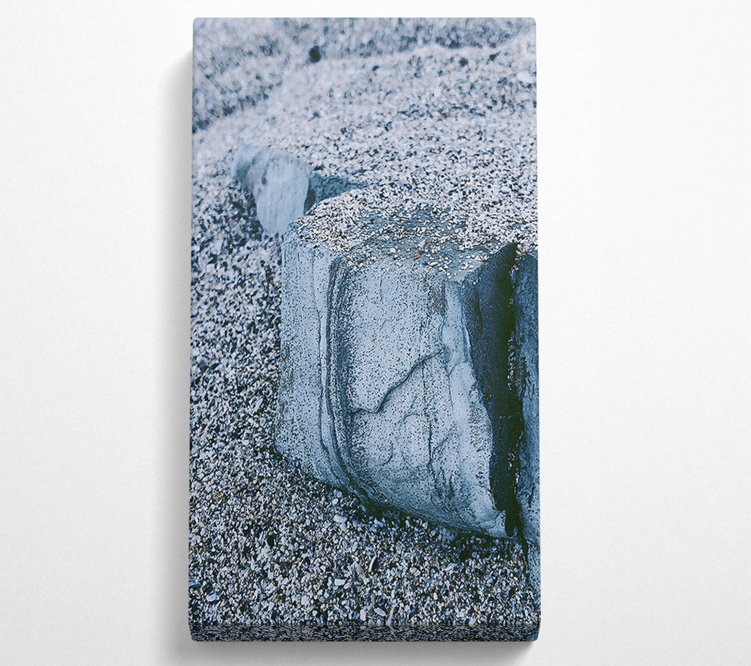  A Canvas Print of Gray Stone On Sand Canvas Art