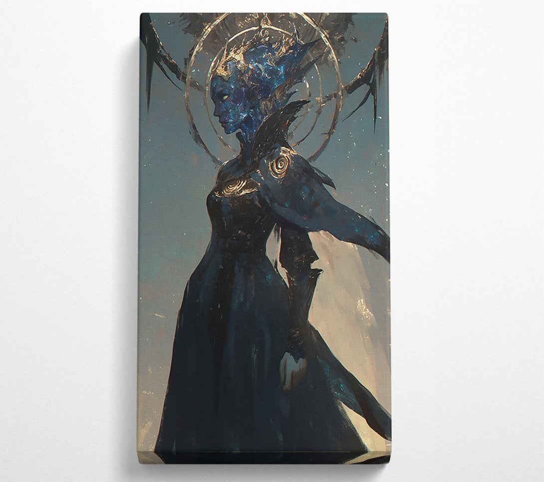  A Canvas Print of Azure Celestial Guardian Canvas Wall Art