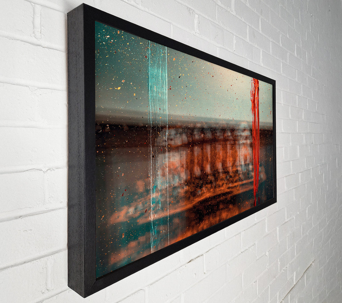  A Canvas Print of Crimson Through Glass Canvas Print