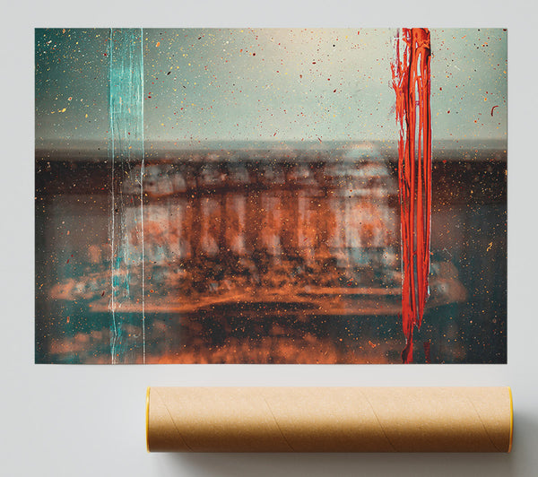 Crimson Through Glass Giclee Print